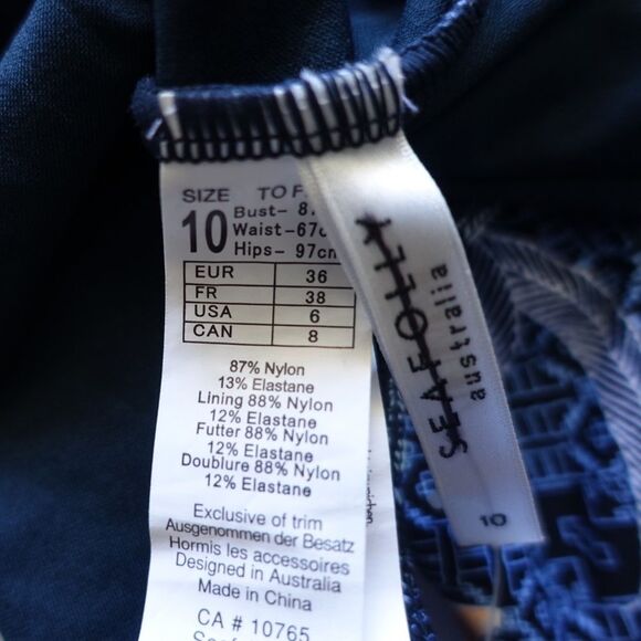 Anthropologie x Seafolly Deep-V One-Piece Swimsuit - Picture 6 of 6